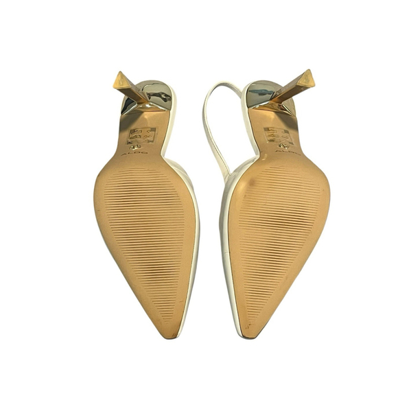 Aldo White High Heels Buckle Strap Size 10 - Picture 7 of 8